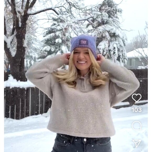 Love Your Melon Black & White Knit Couples, Twins, Besties Beanie Set LIKE NEW main image 7